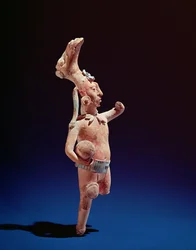 Zeremonieller Ballspieler, Insel Jaina, ca. 600 (Ton)